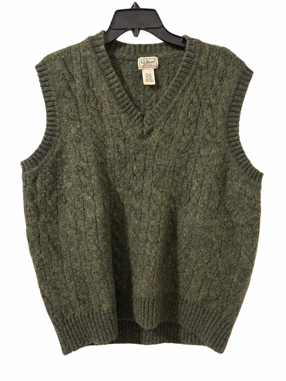 VTG L.L.Bean Men’s 2XL Shetland Wool Sweater Vest Grandpacore Preppy Fall Winter